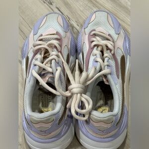 Puma Women's RS-X3 Rosewater Team Gold Sneakers Sz 9 Pink Trainers Athletic Shoe